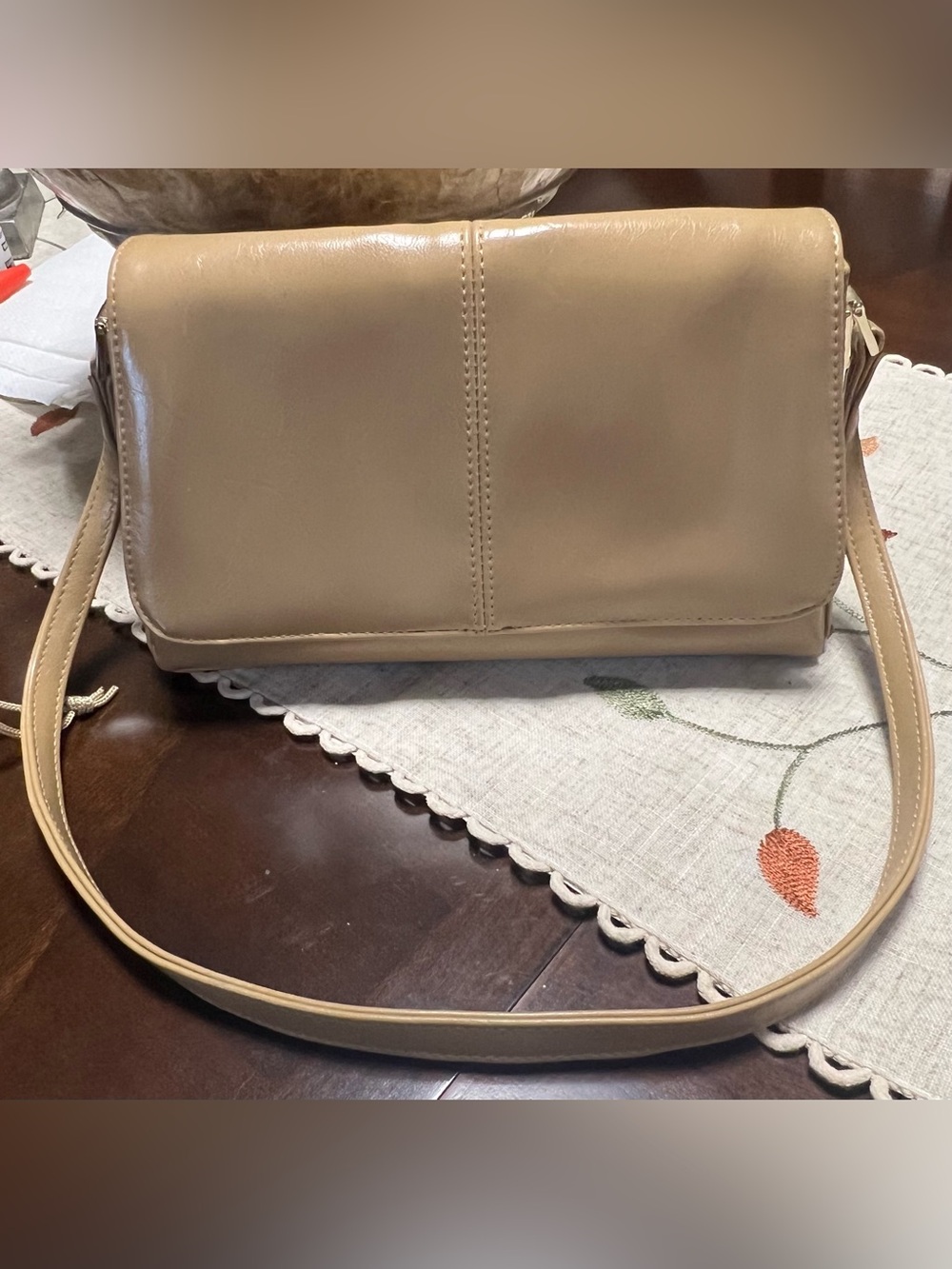 Beige Shoulder Bag - Classic Women's Purse Y2K
